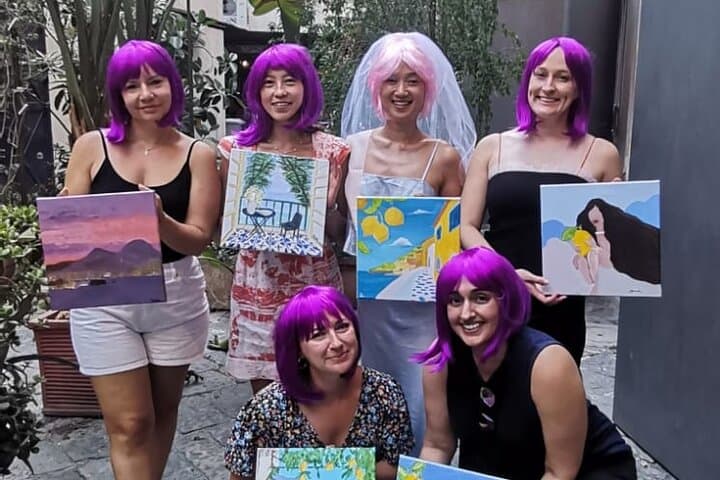 Art worshop with aperitif in Naples