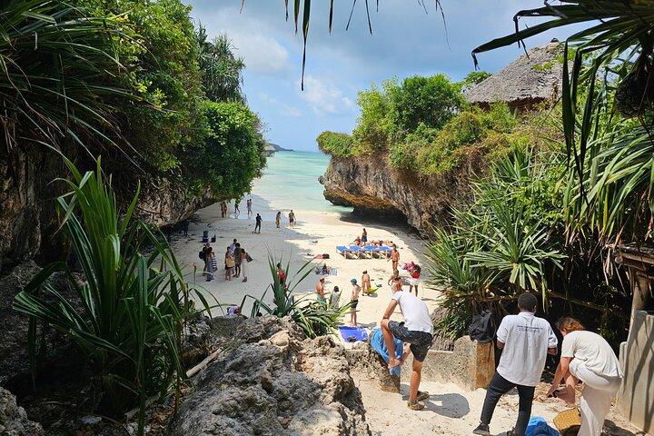 Grotta di Salaam, spiaggia di Mtende, spiaggia di Paje + ristorante rock