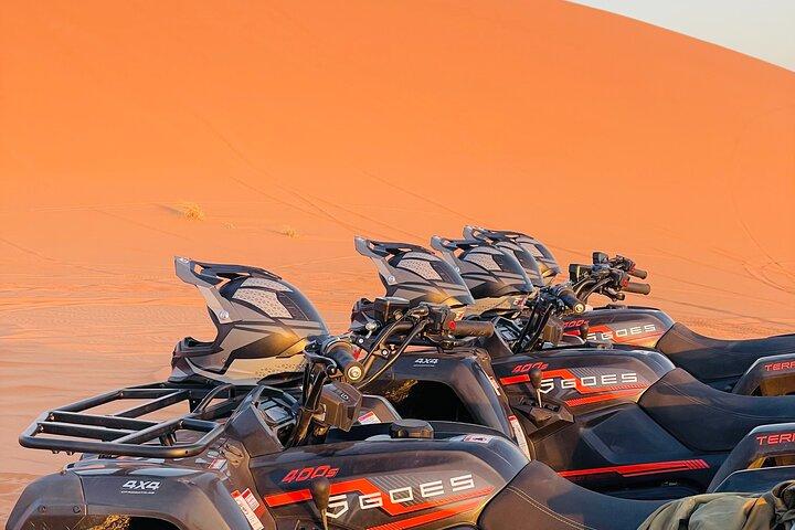 Merzouga Desert Quad Excursion: Melhor nascer ou pôr do sol em 1 hora!