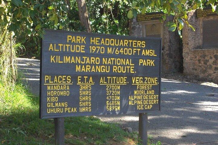 Kilimanjaro nationalpark Minivan privat tur