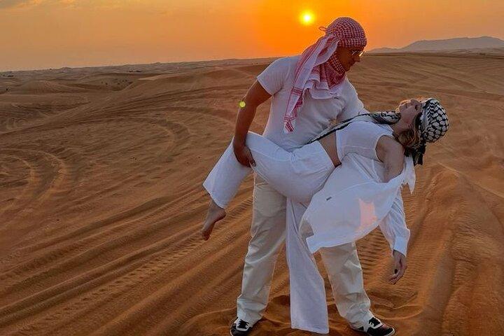 VIP Red Dunes Desert Safari Dubai - Dinner, Camel, Shows & Pickup