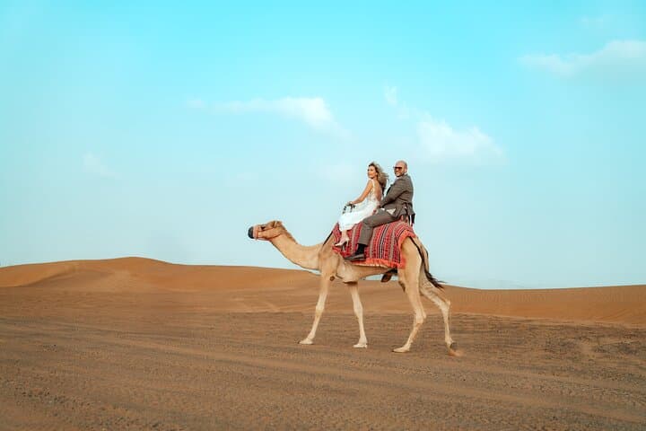 VIP Desert Safari With Quad Bike & Camel Ride, Dinner & Shows
