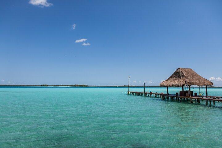 Excursion privée d'une journée de Tulum à Bacalar et Los Rapidos