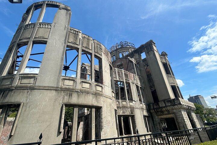 Hiroshima fredsmonument, slotts- och trädgårdsvandring