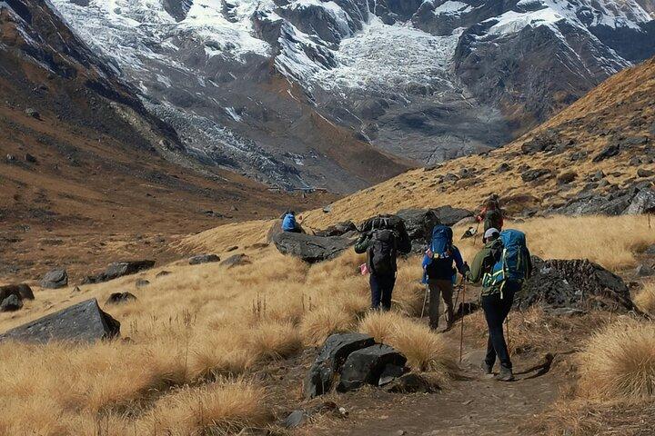 Annapurna Base Camp Trek mit Rückflug mit Hubschrauber