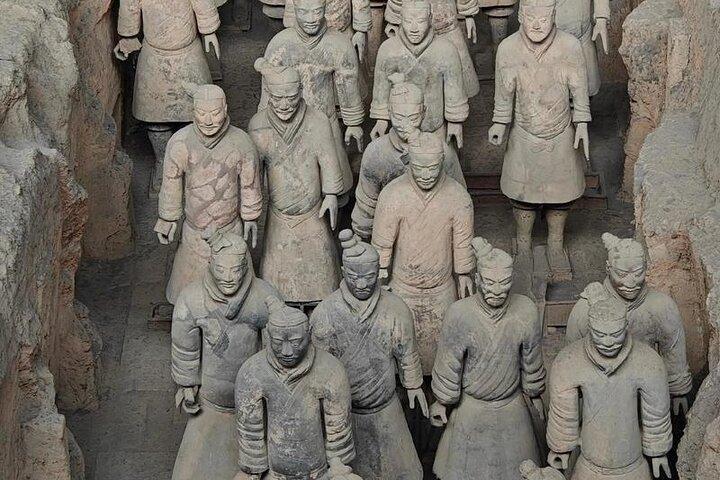 MiniGrp à l'armée de terre cuite, pagode, mur de la ville et quart de journée musulmane