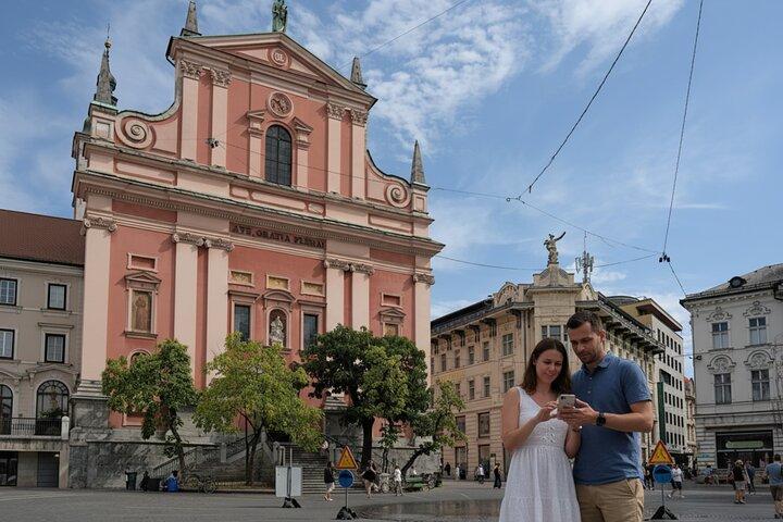 Selvguidet vandretur i Ljubljana med lydguide