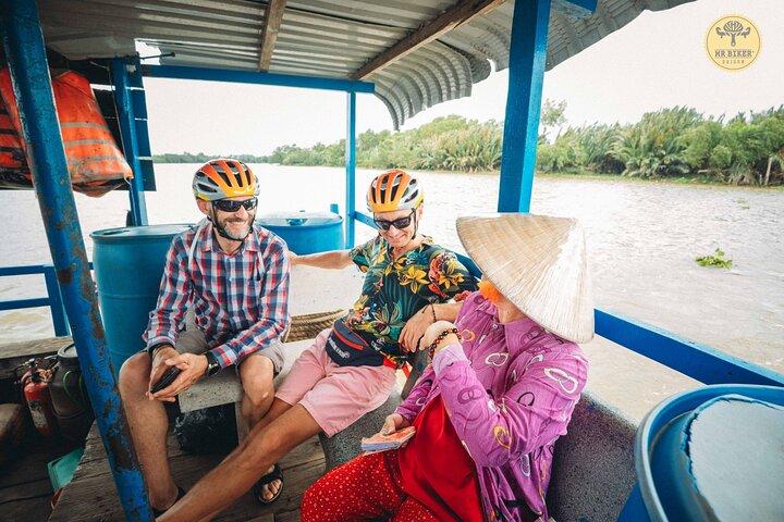 Excursão de bicicleta e barco Mekong Delta