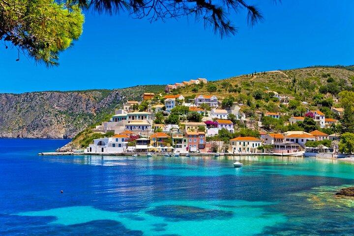 Kefalonia Grand Circle Cruise - ikoniska byar, turkosa vatten