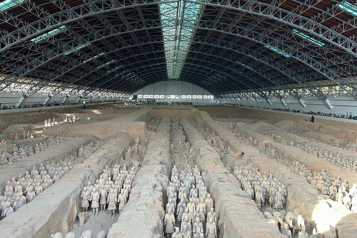 Xi'an : Terrakotta-Armee, Stadtmauer, Gänsepagode und Familienessen