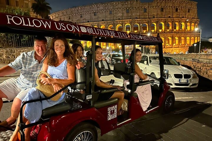 Golf Cart Tour Express Highlights of Rome by Night