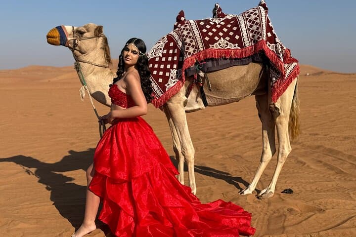 Private Morning Desert Safari Dubai, Camel Ride & Sand Boarding