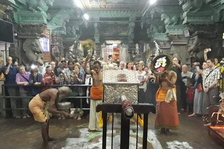 Un’immersione culturale guidata: Cerimonia notturna del tempio di Meenakshi