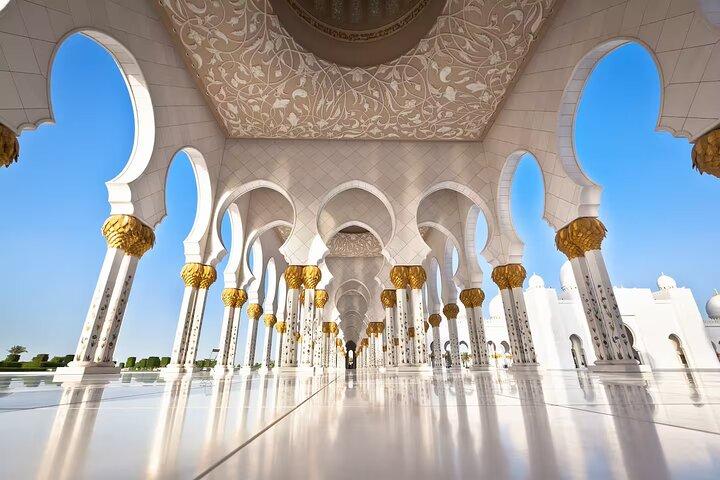 Tour privato di un'intera giornata di Abu Dhabi City da Dubai