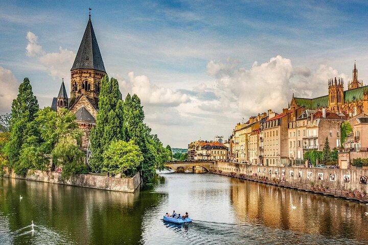Fra Luxembourg : Metz, Moselle River & Castle Privat dagstur