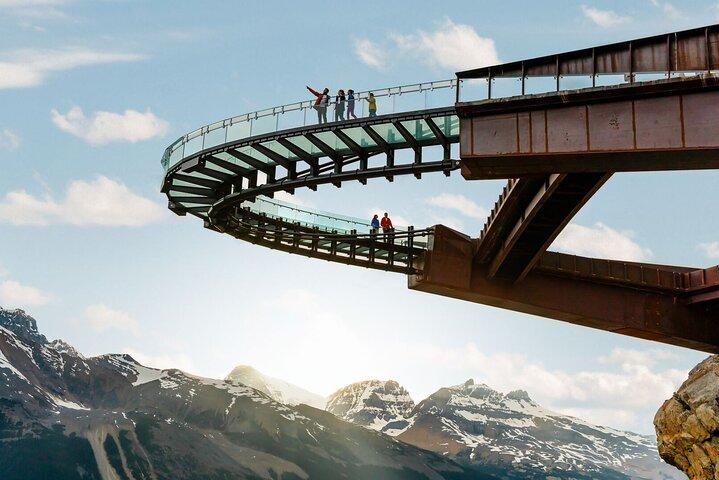 Columbia Icefield Skywalk Crowfoot Glacier und Seen Tour