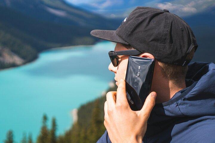 Columbia Icefield Skywalk Crowfoot Glacier und Seen Tour
