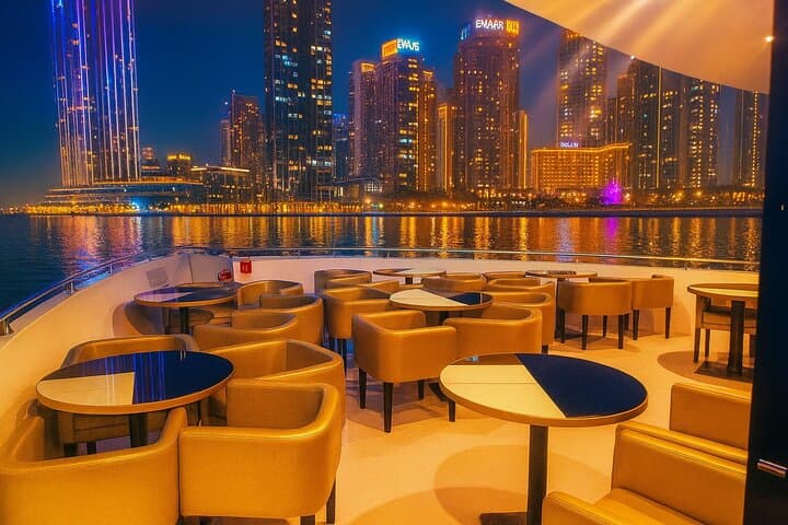 Luxury Dinner Cruise on Dubai Canal with International Buffet