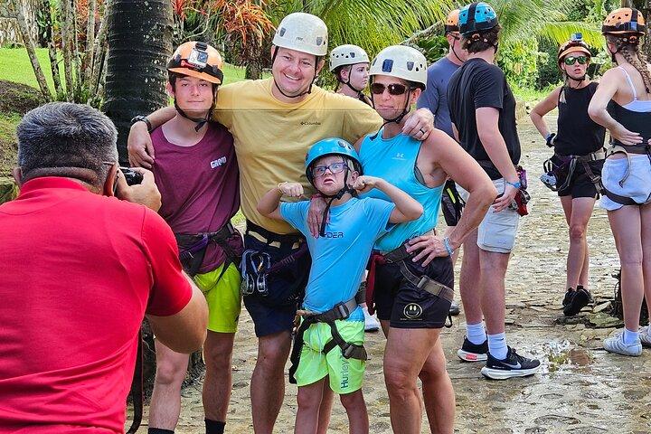 Ekstrem zipline oplevelse i Punta Cana med udsigt over bjergene