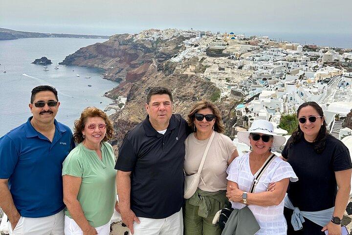 Uitzicht op de Caldera, Cliffside Villages en Santorinianse wijnproeverij