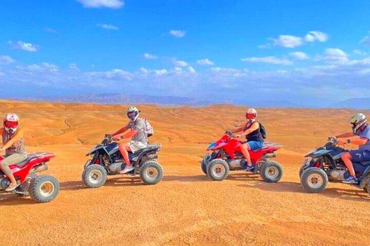 Agafay Desert Sunset Quad Camel Ride and Dinner Show