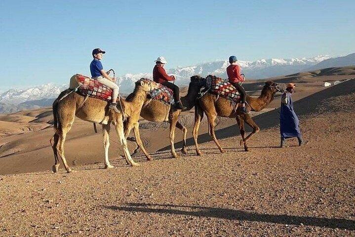 Agafay Desert Sunset Quad Camel Ride and Dinner Show
