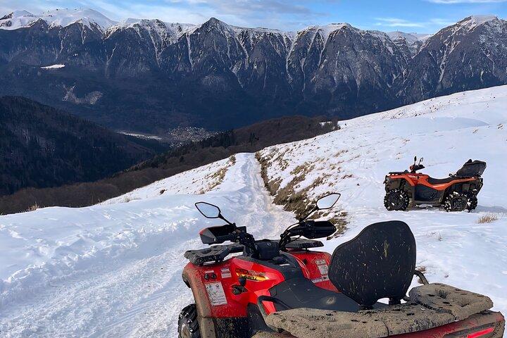 Bukarest: ATV fyrhjuling eller snöskotertur Karpaterna