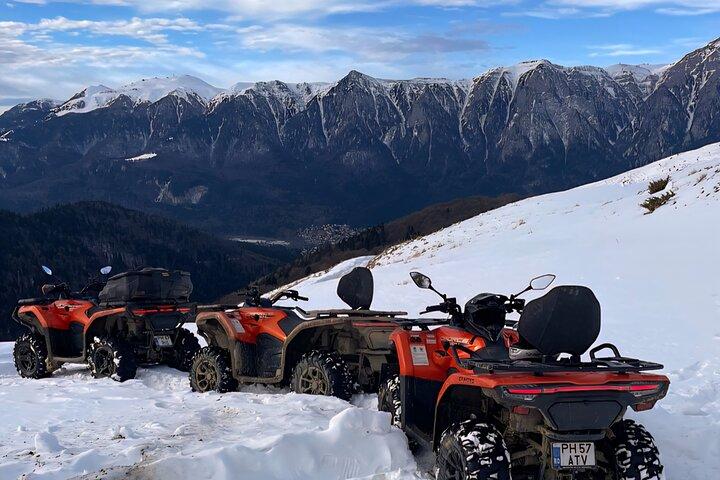 Bukarest: ATV fyrhjuling eller snöskotertur Karpaterna