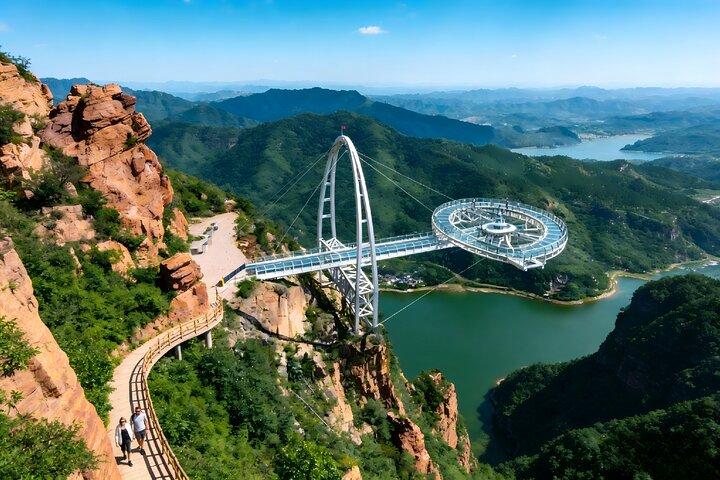 北京ケーブルカー乗りの登山プラットフォーム