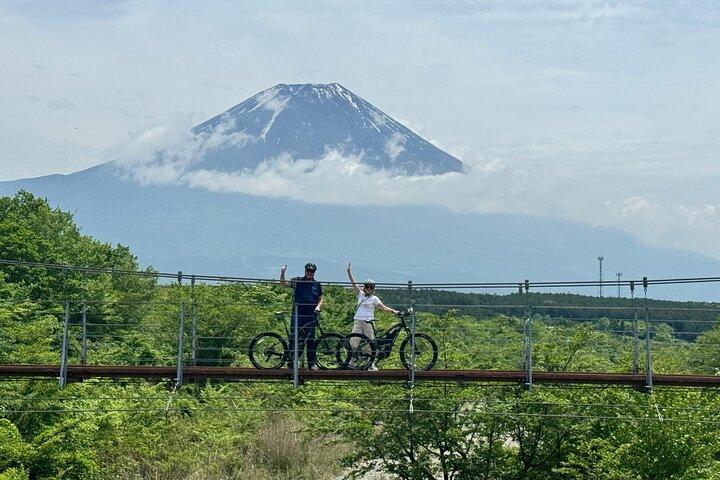 Tour privato in E-Bike di un'intera giornata sul Monte Fuji Nature con Guida locale