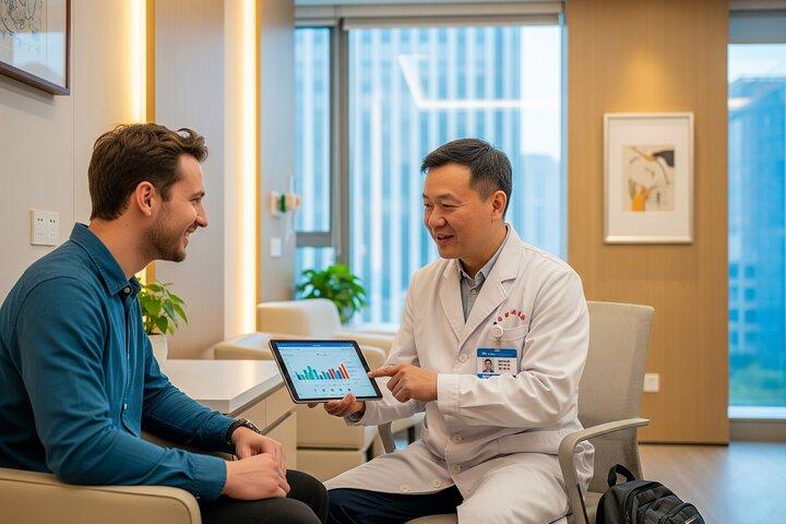 Vérification et analyse de la santé avant le Tibet à Chengdu