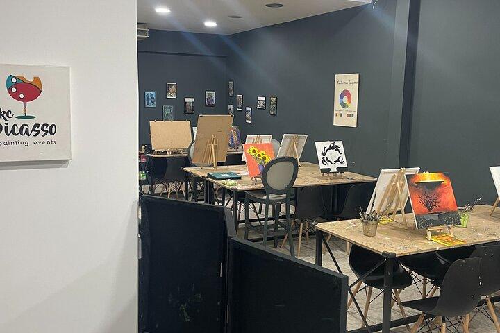 Guided Paint & Sip Workshop in Central Athens