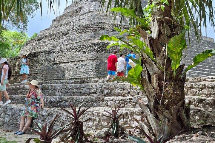 Costa Maya Chacchoben ruiner och fruktmarknaden