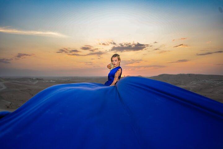 Marrakech Flying Dress Photosession Agafay Desert or Air Balloon