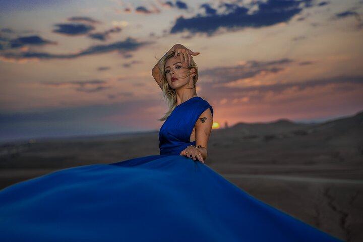 Marrakech Flying Dress Photosession Agafay Desert or Air Balloon