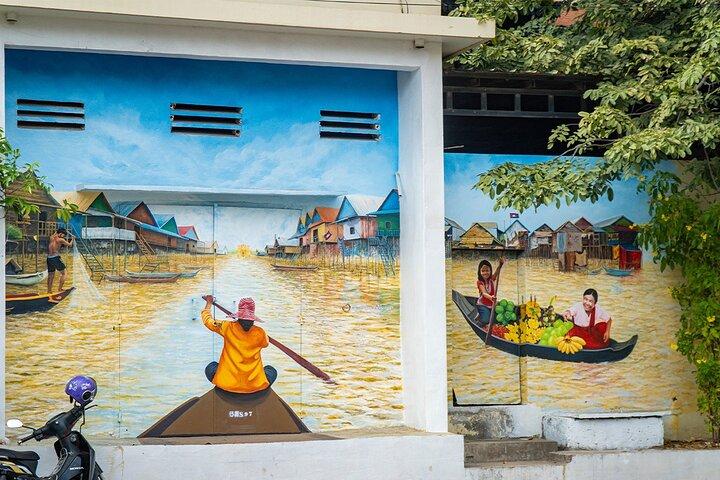Siem Reap: Morgonmatstur, marknadsvandring och gatukonst