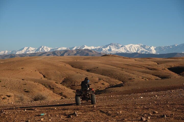 Private Agafay Desert Tour Camel Ride and ATV with Dinner Show