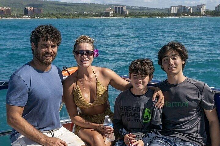 Excursion privée en bateau à fond de verre au coucher du soleil - Récif exclusif d'Oahu Ouest