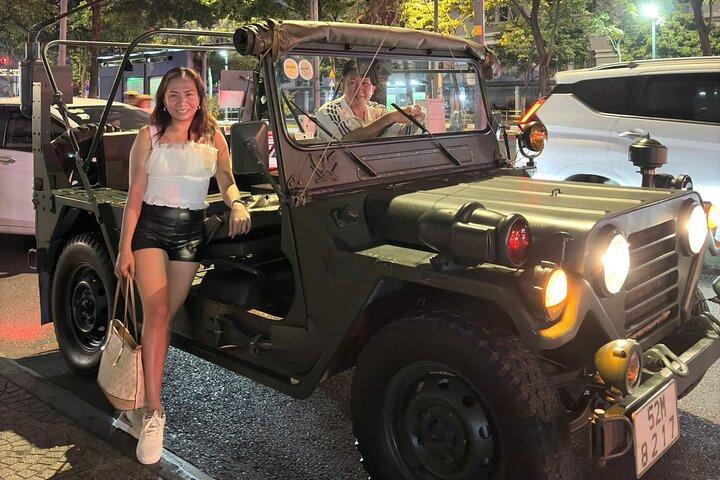 Saigon Night Food Adventure : US Army Jeep & Local Motorbike