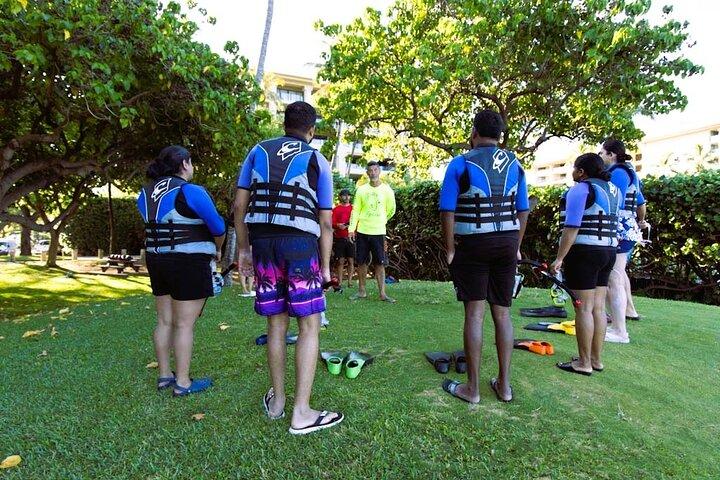 泳げない人のための写真付きシュノーケリングガイドツアーワイレアビーチ