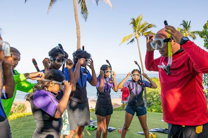 泳げない人のための写真付きシュノーケリングガイドツアーワイレアビーチ