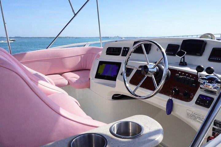 Miami Cruise 50 ft | + 2 Free Jet Ski | Pink Yacht Rentals