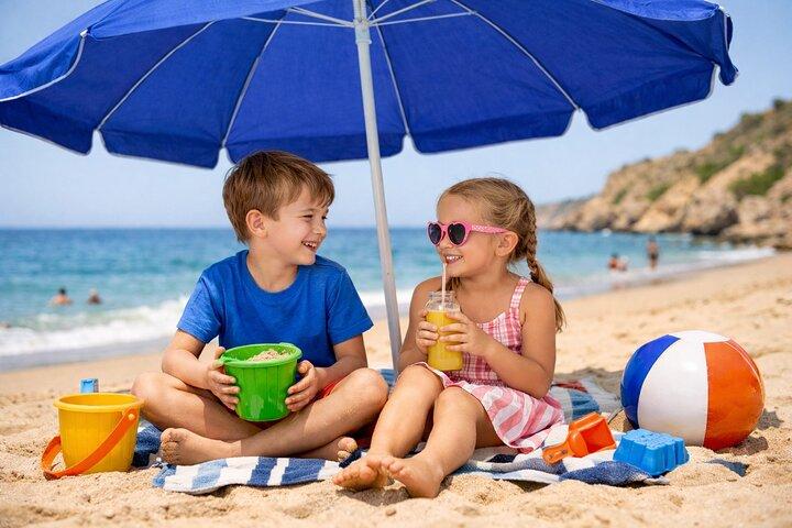 Beach Day Made Easy : 2 fietsen, 2 stoelen & parasol - Levering