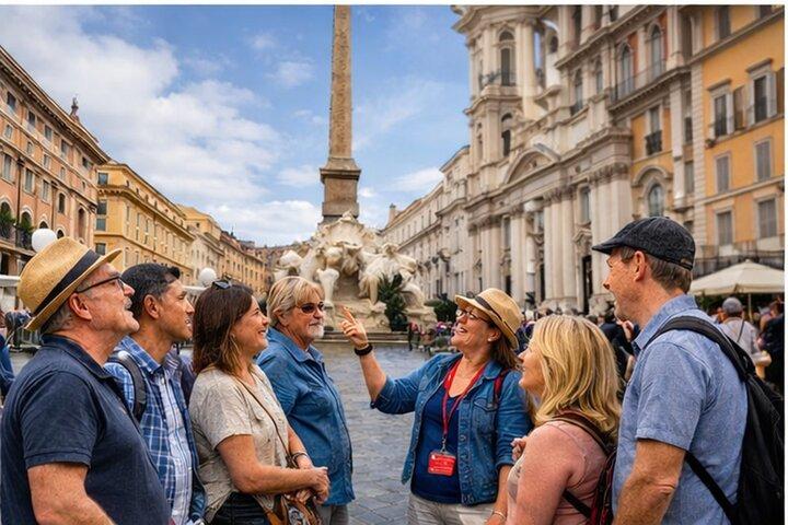 Tour a pie por las fuentes y plazas de Roma – Grupo pequeño con experto local