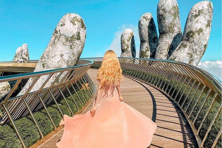 Da Nang: Ba Na Hills - Golden Bridge med privat bil