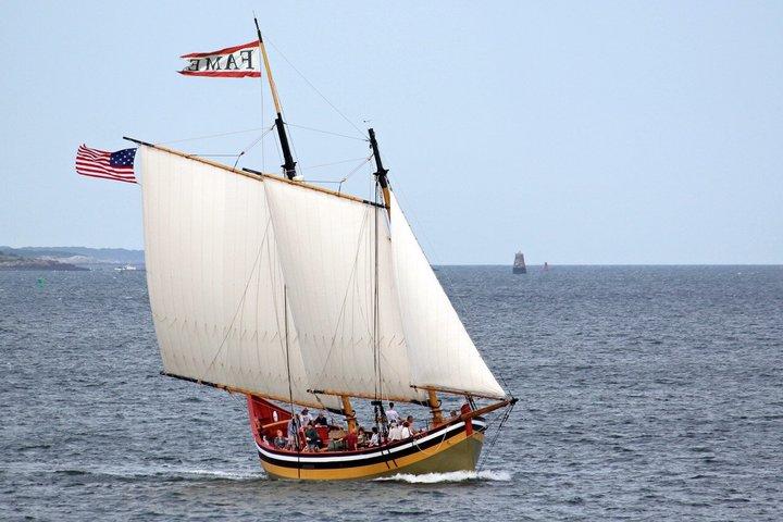 Solnedgång Segling Cruise på en Tall Ship i Boston Harbor