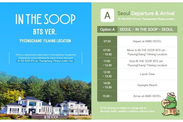Full Day Tour In The Soop BTS Ver in PyeongChang Filming Location