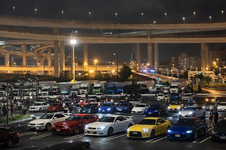 Tokyo Night Cruise and JDM Culture Tour includes stop at Daikoku