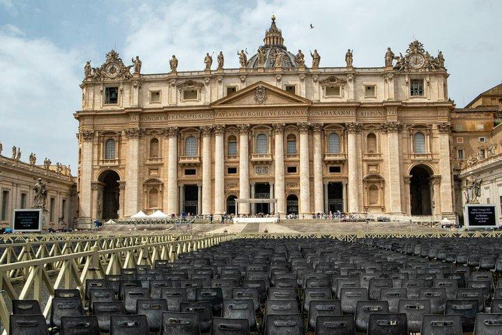Påvlig publikupplevelse på St Peters Square Rom