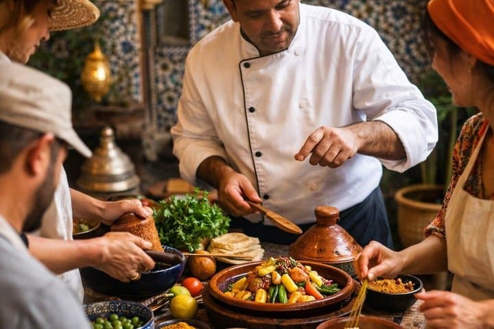 Moroccan Cooking Class and Lunch in a Traditional Riad